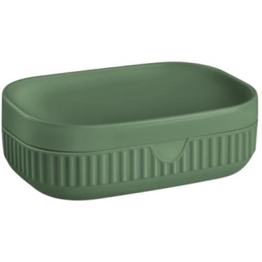 Imagem de Saboneteira Caixa De Sabão à Prova d'Água Com Tampa Porta Sabonete Banheiro Lavabo Moderno(Verde)