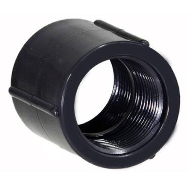 Imagem de Luva PVC Preta 1.1/4" Com Rosca Tubos Lz