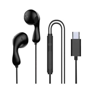 Imagem de Fones De Ouvido In-Ear Com Fio Tipo-C 3.5mm Hi-Fi Estéreo Para Esporte
