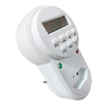 Imagem de Temporizador Timer Digital Tomada Programável Liga e Desliga - Bivolt