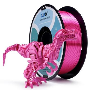 Imagem de Filamento de impressão 3D ZIRO Silk PLA 1,75 mm 1 kg Silky Rose
