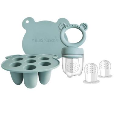 Imagem de Bandeja de silicone para congelação de alimentos para bebês com moldes
