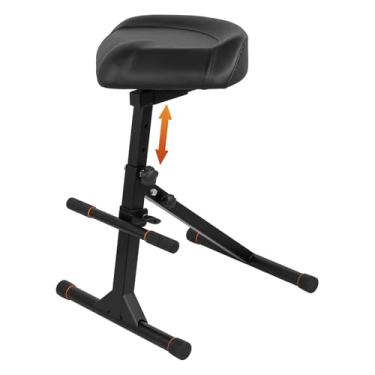 Imagem de STRICH Banco de guitarra, assento de guitarra com altura ajustável, bancos de cadeira de guitarra com almofada acolchoada confortável, apoio para os pés para adultos e crianças, trono de bateria