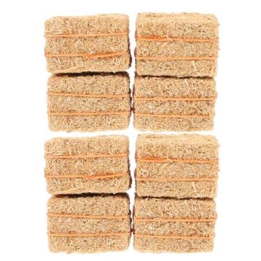 Imagem de Beaupretty 8 Peças Mini Fardos de Falso Outono Exibição Pequeno Fardo de Palha Faça Você Mesmo Adereços de Colheita