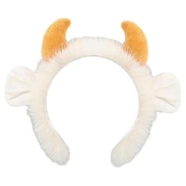 Imagem de IEUDNS Fantasia de cosplay de Halloween resistente para fantasia de anime, Faixa de Cabelo Branca