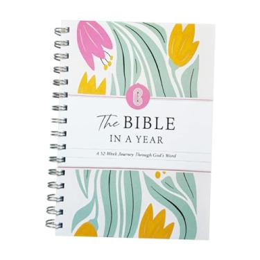 Imagem de Fenteer Guia de estudo bíblico de 52 semanas, livro de planos, caderno espiral, planejador da Bíblia em um ano para adolescentes, adultos, iniciantes, A5 14x21 Cm