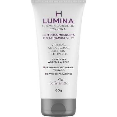 Imagem de Creme Clareador Lumina 60g – Uniformiza Axilas e Virilhas | Hidratação Profunda, Pele Macia e Tom Mais Claro Naturalmente | Dermatologicamente Testado – Uso Cosmético Anvisa