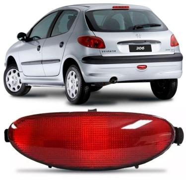 Imagem de Luz Neblina Peugeot 206 Lanterna Parachoque Traseira Rubi