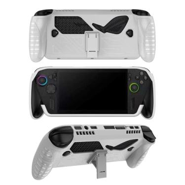 Imagem de Capa para ASUS ROG Xbox Ally/Ally X 2025, capa FJIASTB flexível TPU à prova de choque com suporte (branca)