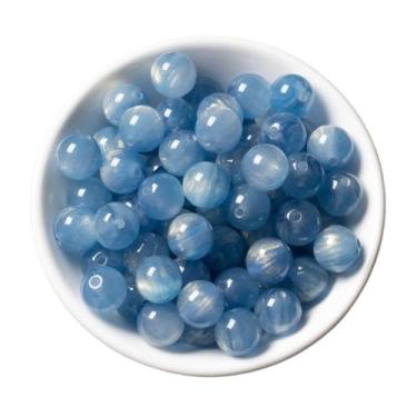 Imagem de Contas de vidro de 8 mm para fazer joias redondas douradas contas de cristal coloridas a granel para fazer pulseiras e kit de artesanato DIY brincos