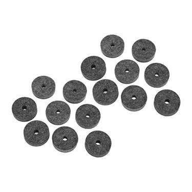 Imagem de RiToEasysports Acessórios de Substituição de Pratos Mangas de Prato de Feltro de Plástico para a Maioria Dos Kits de Bateria - 20 Unidades/conjunto (Cinza)