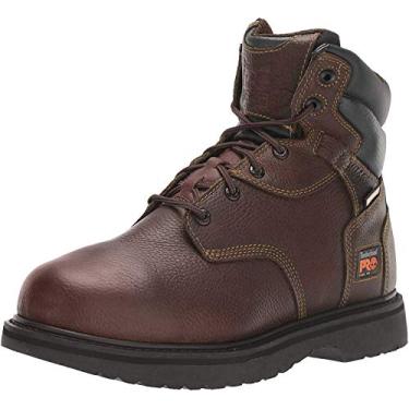 Imagem de Bota masculina de bico de aço da Timberland PRO com proteção interna de 15,24 cm, Dark Brown, 7.5