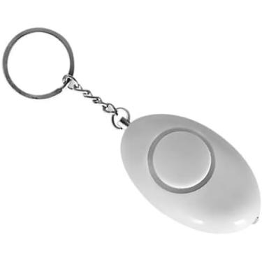 Imagem de Chaveiro Alarme de Emergência com LED – Apito Potente 120dB, Portátil e Compacto para Autodefesa | Branco