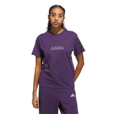 Imagem de Camiseta Estampada Cozy Holiday Adidas Feminino-Feminino
