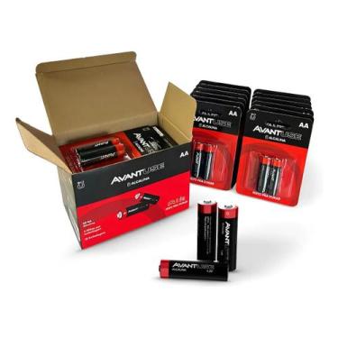 Imagem de Kit 16, 24, 48 ou 128 Pilhas Alcalina Comum AA 1.5v Avant Use, 24 unid