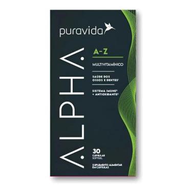 Imagem de Alpha Az Vitaminas De Az 30 Caps 22 Nutrientes Pura Vida