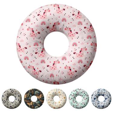 Imagem de Travesseiro de piercing de orelha para dormir de lado, travesseiros com furos para dor de ouvido, travesseiro de donut para adultos, CNH, alívio de dor de ouvido, almofada de pressão e orifício no