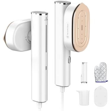 Imagem de hulmay Mini Vaporizador Portátil Para Roupas De Viagem E Ferro Passar Roupa Com Aquecimento Rápido 10 Segundos, Horizontal Vertical, 1200 W, Remoção Rugas Sem Esforço, Vestuário, Escritório Casa (11