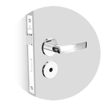 Imagem de Fechadura Banheiro Paliway Reta Roseta Redonda Ros22 Cromado 40mm (40X