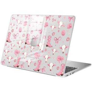 Imagem de BlHMCASE Capa compatível com MacBook Air de 15 polegadas versão 2025 2024 2023 M3 A3114 M2 A2941, capa rígida protetora fofa Western Cowgirl para Mac Air 15
