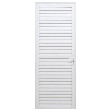 Imagem de Porta de Giro com Veneziana Caribe 215x80cm Direita Vedada Branca - 1065-3022 - JAP