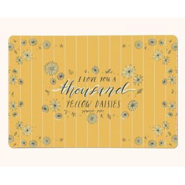 Imagem de Gilmore Girls – I Love You A Thousand Yellow Daisies – Tapete de mouse antiderrapante de borracha de 45,7 x 30,5 cm – Tapete de mesa para jogos, escritórios etc.