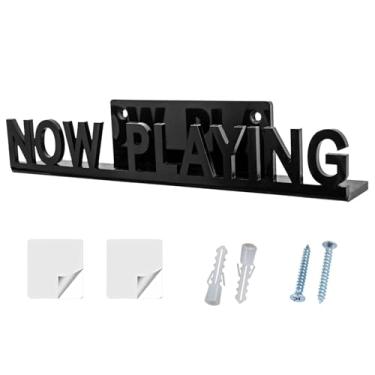 Imagem de LUMINFLY Suporte de álbum Now Play, suporte de exibição de disco de vinil, suporte de música de acrílico, estilo minimalista preto e branco, perfeito para colecionadores