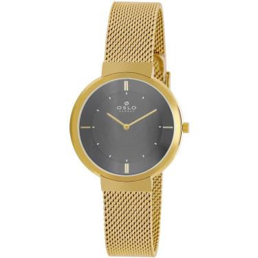 Imagem de Relógio Oslo Feminino Ref: Ofgsss9T0029 G1Kx Slim Dourado