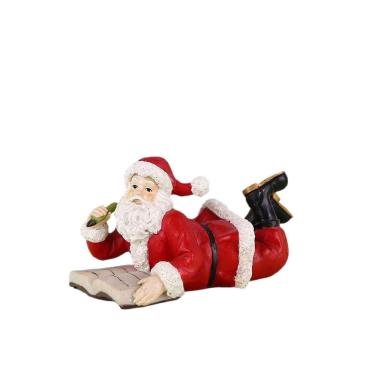 Imagem de Decoração de jardim, escultura de Papai Noel, escrita em resina, Pap