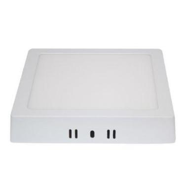 Imagem de PAINEL LED BLUMENAU BRANCO SOBREPOR 12W 3000K QUADRADO BIVOLT LUZ AMAR