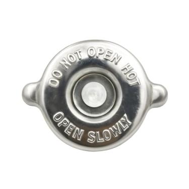 Imagem de Sandfren Tampa do radiador de carro, 16 PSl Dual Lug Design de aço inoxidável Tampa do reservatório do radiador do radiador do motor, acessórios de conversão de substituição automotiva, universal para