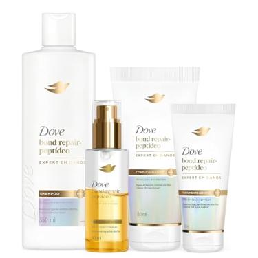Imagem de Kit Dove Bond Repair Shampoo + Condicionador + Leave-in + Óleo Bifásico
