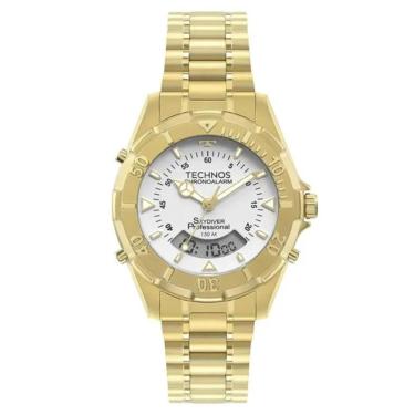 Imagem de Relógio Technos Skydiver WT2050AFN/1B Dourado Masculino-Masculino