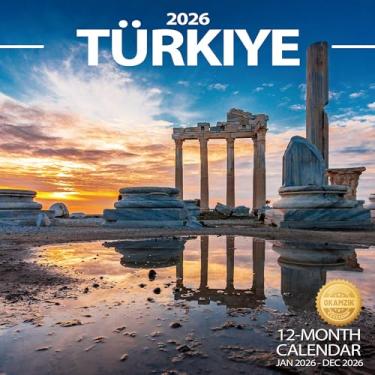 Imagem de Calendário de parede 2026, calendário planejador Türkiye, calendário mensal suspenso com blocos grandes para organização e planejamento, agenda acadêmica, casa, escritório e família, papel grosso e