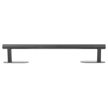 Imagem de Stainless Steel Bathroom Towel Bar Wall Mounted No Drilling Towel Rack Hanger Black Single Rod Scratch-Resistant Easy Installation for Kitchen Balcony and Lavatory