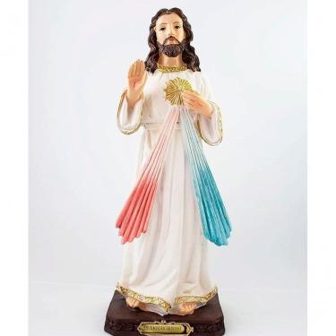 Imagem de Santo Imagem Jesus Misericordioso Estatua Em Resina De 30cm
