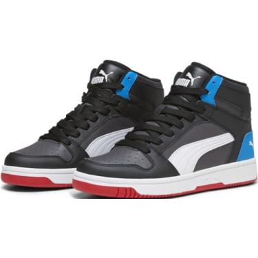 Imagem de PUMA Tênis infantil unissex Cali, Dark Coal/PUMA White/PUMA Black/Racing Blu, 19 BR