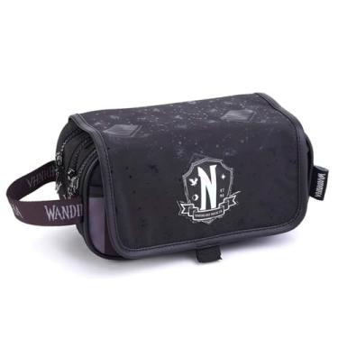 Imagem de Estojo Escolar Vandinha Wandinha Triplo Holográfico (Preto)