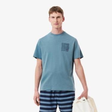 Imagem de Camiseta Lacoste Gráfica em Malha de Algodão Masculina-Masculino