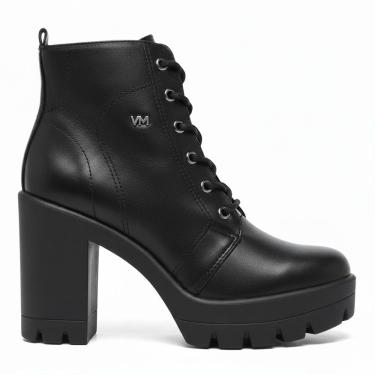 Imagem de Coturno Feminino Salto Alto Via Marte Napa Preto 23-807