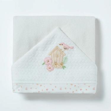 Imagem de Toalha de Banho Hug Com Capuz Lovely Day Rosa Antigo