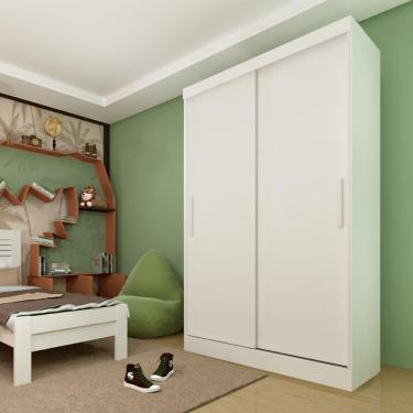 Imagem de Guarda Roupa Firenze Solteiro Portas Flex Tcil Cor:neve