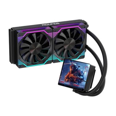 Imagem de WATER COOLER ROUND5 ZEPHYRO ARGB COM TELA DE 4" 240MM - TDP250W (Preto 240mm)