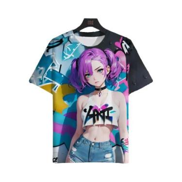 Imagem de Camiseta 3D De Personagem De Anime Para Homens E Mulheres, Estampa Sex