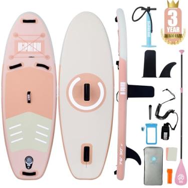 Imagem de Niphean Prancha inflável de stand up paddle com acessórios SUP, deck de EVA antiderrapante, pranchas infláveis de 10'6'' para adultos e jovens de todos os níveis de habilidade