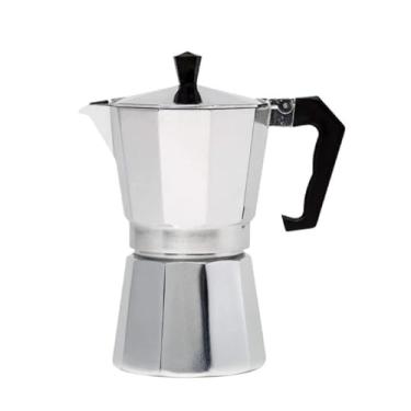 Imagem de Maquina de Café Cafeteira Italiana 9 Xícaras Expresso e Moka em Inox 4 e 6 Xícaras (Moka 3 Xícaras - 150ml)