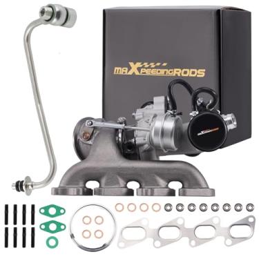 Imagem de maXpeedingrods Kit turbocompressor turbo 667-203 com tubo de linha de alimentação de óleo turbo, para Chevy Cruze 2011-2016 Sonic 2012-2019, para Chevrolet Trax Cruze Limite, para Buick Encore