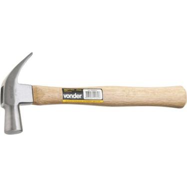 Imagem de Martelo unha 20mm aço forjado cabo madeira - Vonder