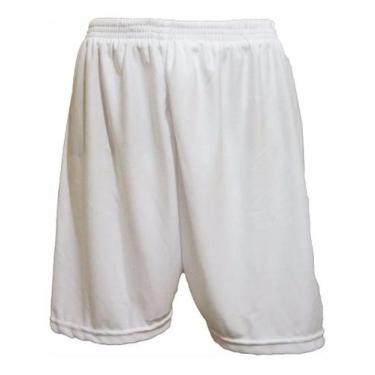Imagem de Bermuda masculina calção liso nature, Branco, P