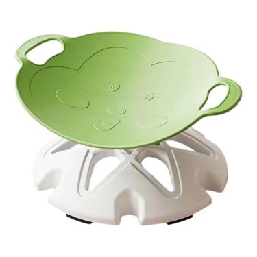 Imagem de Llazsybz Cadeira Giratória Infantil, Fácil de Montar, Brinquedo Sensorial, Banquinho Giratório para Festas Infantis a Partir de 3 Anos, Presente para Crianças, Verde, Tamanho real